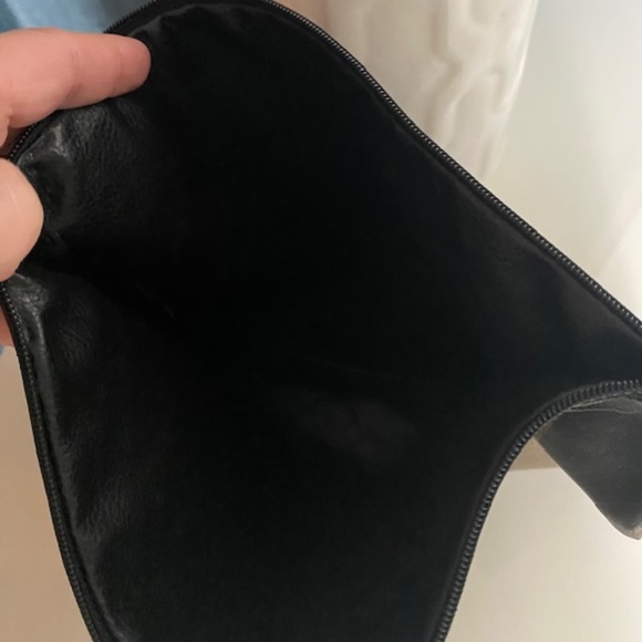 Fendi Black and Brown Striped Clutch - Picture 2 of 3